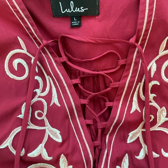 Lulus Embroidered Dress - Picture 2 of 4